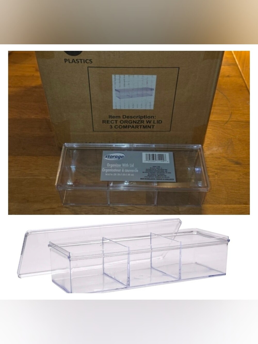 12 Clear Plastic Drawer Organizers with Lid